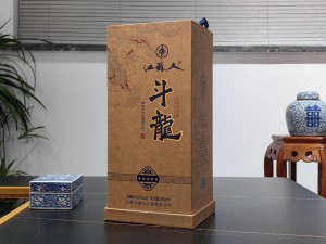 江苏人斗龙 五星 上开酒盒包装