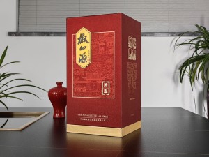椒山源 旌忠酒底座式手工精裱盒